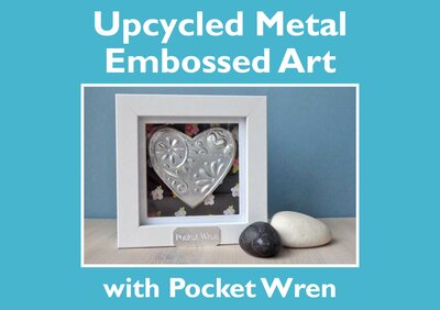 Upcycled Metal Embossed Art Ticket 5th August